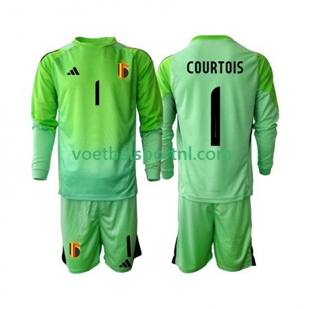 België Thibaut Courtoi 1 Doelman Kind Thuis Tenue 2025 L/S